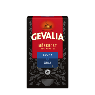 MÖRKROST EBONY MÖRKROST Ett kaffe med lite finare malning, mörkare rostning och en härlig Gevaliakaraktär med fyllig och intensiv arom