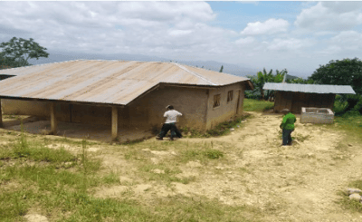 I Los Jimeritos bidrar Gevalia till byggnationen av en ny skola