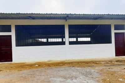 I Los Jimeritos bidrar Gevalia till byggnationen av en ny skola