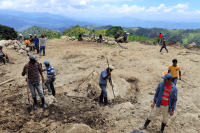 I Los Jimeritos bidrar Gevalia till byggnationen av en ny skola