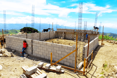 I Los Jimeritos bidrar Gevalia till byggnationen av en ny skola