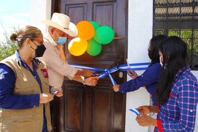 I Las Mataras bidrar Gevalia till byggnationen av en ny skola